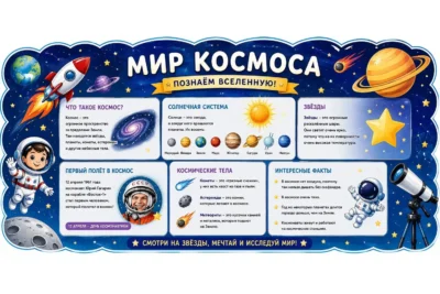 Стенд "Мир космоса"